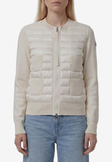 Moncler Padded Merino Zip Cardigan White L20939B51000-A9018-034