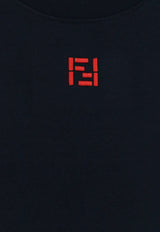 Fendi FF Logo Crewneck T-shirt Blue FY0936AY0HF0PTH_BLU DARK_70328964