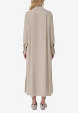 Max Mara Gambero Midi Polo Dress Gray 2621226081600-10175-007