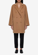 Max Mara Rebus Wool and Cashmere Short Coat Camel 2621086021600-10806-001
