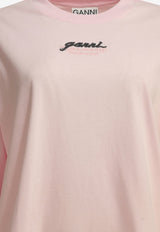 GANNI Future Long-Sleeved T-shirt Pink A1050223868_8600ce39-3b35-4a81-a39b-cc395320ee1a