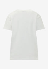 Stella McCartney Watercolor Horse Print T-shirt White 6J02733SQA83_9000