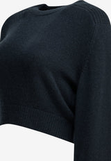 Khaite Masie Cropped Sweater Blue 18308534358_83437c45-ce42-48e3-8730-b77a0d5330e8