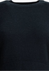 Khaite Masie Cropped Sweater Blue 18308534358_83437c45-ce42-48e3-8730-b77a0d5330e8
