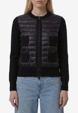 Moncler Padded Merino Zip Cardigan Black L20939B51000-A9018-999