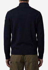 Moncler Padded Zip-Up Wool Cardigan Navy L20919B50700-A9341-777