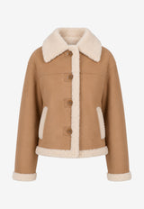 P.A.R.O.S.H Montana Leather Jacket Beige D470088MONTANA_004