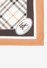Check Silk Foulard