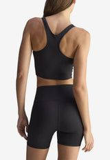 Adidas By Stella McCartney Yoga Racerback Cropped Top Black JW1999_B