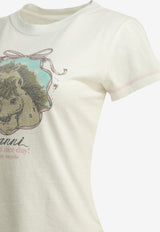 GANNI Qixi Printed T-shirt White A1050220135_87e76f12-3b94-4177-b4fe-3b48a52573a2