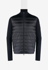 Moncler Wool-Blend Zip-Up Cardigan Blue L20919B50700A9341_777