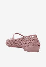 Valentino Ondette VLogo Rubber Ballet Flats Pink 9W2S0PV9RMC/T_VALE-S86