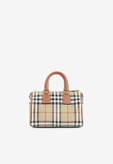 Mini Checked Bowling Bag