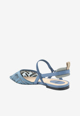 Fendi Colibrì Lite Slingback Mesh Flats Light Blue 8J8559AY0MF1XHP_DEEP MIRTO DEEPMIRTO_70026623