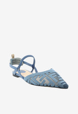 Fendi Colibrì Lite Slingback Mesh Flats Light Blue 8J8559AY0MF1XHP_DEEP MIRTO DEEPMIRTO_70026623