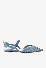 Fendi Colibrì Lite Slingback Mesh Flats Light Blue 8J8559AY0MF1XHP_DEEP MIRTO DEEPMIRTO_70026623