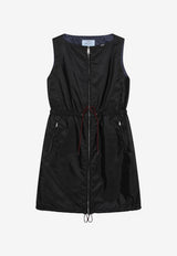 Prada Zip-Up Mini Dress Black 230757OOO1WQ9/T_PRADA-F0002