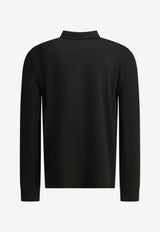 C.P. Company Half-Zip Piqué Polo Sweater Black 21CMPL152A005263W999_a8501eb7-07df-49af-b51a-0b465a996816