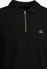 C.P. Company Half-Zip Piqué Polo Sweater Black 21CMPL152A005263W999_a8501eb7-07df-49af-b51a-0b465a996816