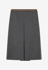 Prada Wool Tailored Skirt Gray P10A8OOO6011/T_PRADA-F0480