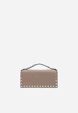 Valentino Rockstud Leather Chain Clutch Powder 9W2P0AK2VSH/T_VALE-P45