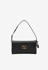 Valentino Small DeVain Leather Shoulder Bag Black 9W2B0T31ABM/T_VALE-0NO