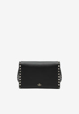 Valentino Small Rockstud Leather Crossbody Bag Black 9W2B0181VSF/T_VALE-0NO