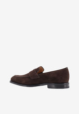 Church's Hertford R 2.0 Suede Loafers Brown EDC1359CAF0AEV_EBONY_70331486