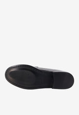 ALOHAS Rivet Leather Loafers Black S10011201Black_BLACK_70331393