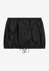 Prada Elasticated Mini Skirt Black 21X053OOO1WQ9/T_PRADA-F0002