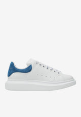 McQueen Oversize Leather Low-Top Sneakers White 553680UWIAIH/T_ALEXQ-9086