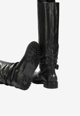 Jimmy Choo Biker Over-the-Knee Leather Boots Black BIKER KBERZBLACK_4c2a0fd4-432c-43ce-84ea-6eab202dad63