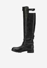 Jimmy Choo Biker Over-the-Knee Leather Boots Black BIKER KBERZBLACK_4c2a0fd4-432c-43ce-84ea-6eab202dad63
