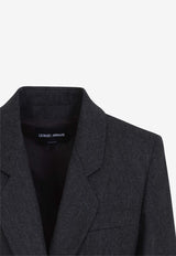 Single-Breasted Wool Blazer