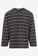 Long-Sleeved Stripe T-shirt