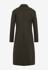 Single-Breasted Wool Coat
