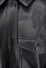 The Frankie Shop Kelia Faux Leather Jacket Black JAFS21907100BLACK_BLACK_70331927