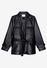 The Frankie Shop Kelia Faux Leather Jacket Black JAFS21907100BLACK_BLACK_70331927