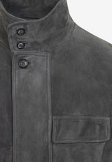 Blouson Suede Leather Jacket
