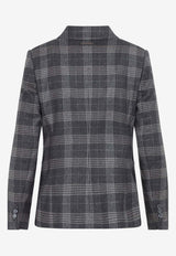 Prince of Wales Check Wool Blazer