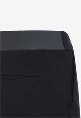 Tapered Wool-Blend Pants