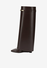 Givenchy Shark Pinch 90 Calf Leather Knee-High Boots Brown BE703XE1J7202_d5f2909f-9d07-48dc-b30d-6180f3c3c2d9