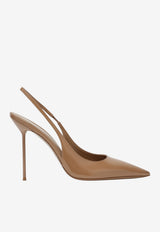 Paris Texas Lidia 105 Patent Leather Slingback Pumps Beige PX913XVN01/T_PATEX-BE