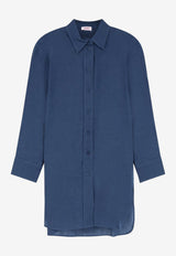 Eres Mignonette Button-Up Shirt Blue 272416OCEAN_Blu scuro_70332016