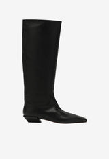 Paris Texas Bettina Knee-High Boots in Calf Leather Black PX1363XFTWX/T_PATEX-BLK