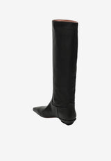 Paris Texas Bettina Knee-High Boots in Calf Leather Black PX1363XFTWX/T_PATEX-BLK