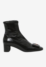Roger Vivier Roundy Turtle 45 Ankle Boots Black RVW76145670-VNQ-B999