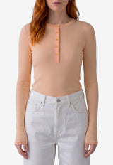 Chloé Wool Ribbed Knit Sweater Orange CH26AMP19560--81G