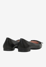 Roger Vivier Roundy Turtle Ballet Flats in Nappa Leather Black RVW66839540-91T-B999
