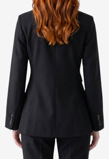 Max Mara Patio Wool Blazer Black 2621046081600-10204-004